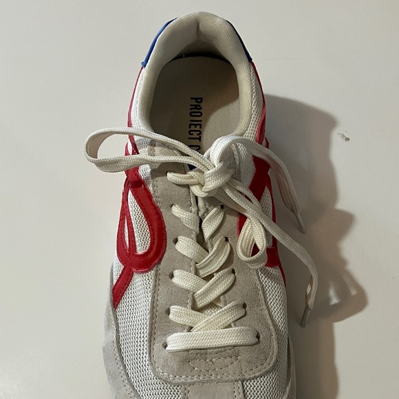 Project Cloud Women’s 8 1/2 Red, White & Blue Lace Up Lightweight Sneakers - Picture 10 of 12